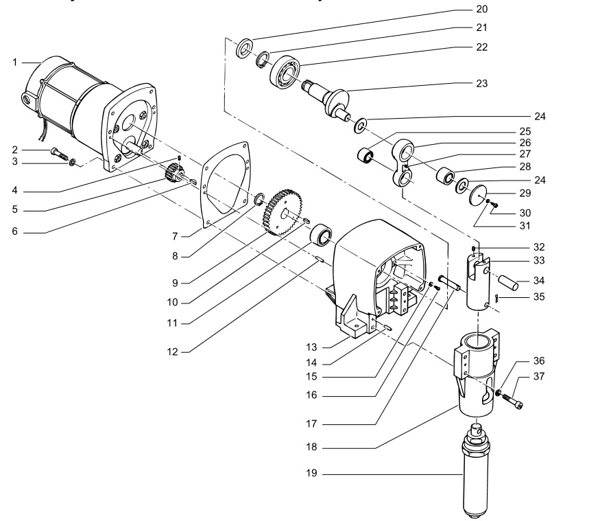 EP2510 Drive Assembly Parts